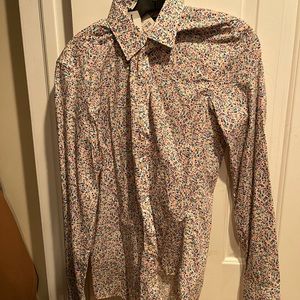 Zara mens small multi-color floral shirt. Never worn with tags still on
